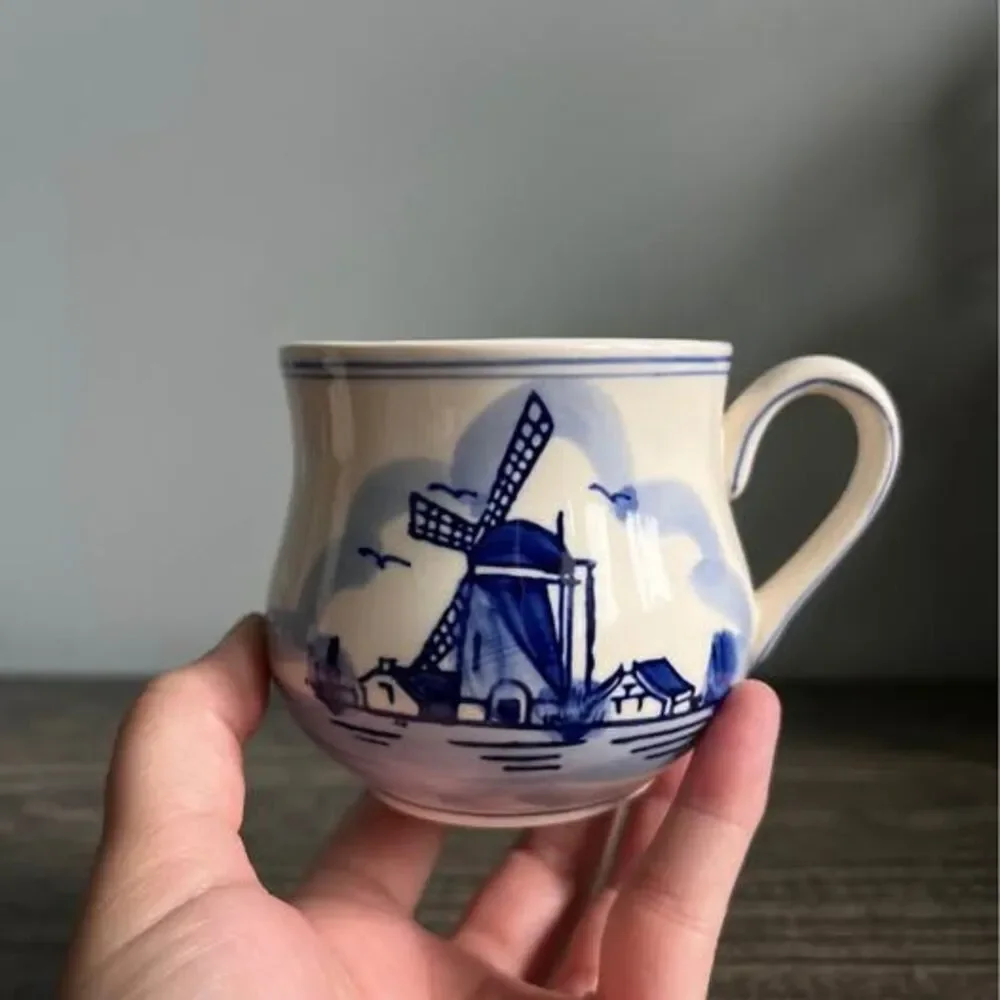 Vintage Blue and White Delft Mug